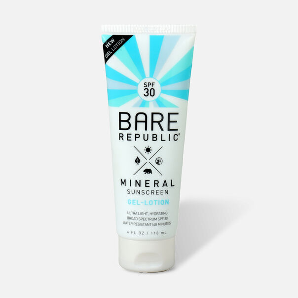 Bare Republic Mineral Gel Body Lotion SPF 30, 4 fl oz.,  Bare Republic Mineral Gel Body Lotion SPF 30, 4 fl oz.